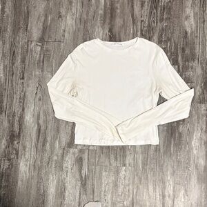 ReoRia White Long Sleeve Tee